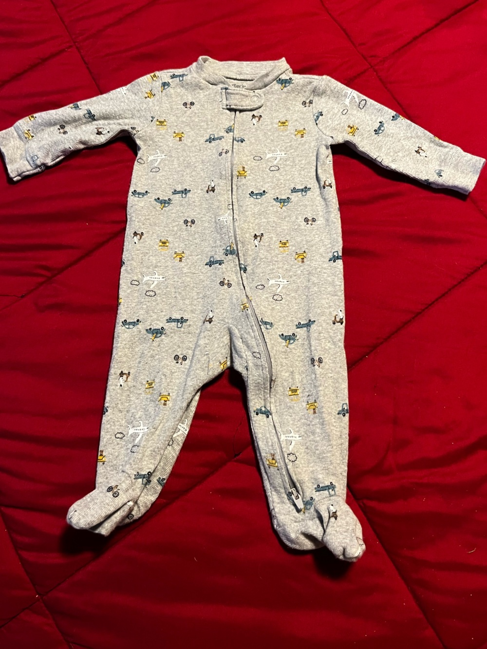 Caters sleeper with automobile print 6 months